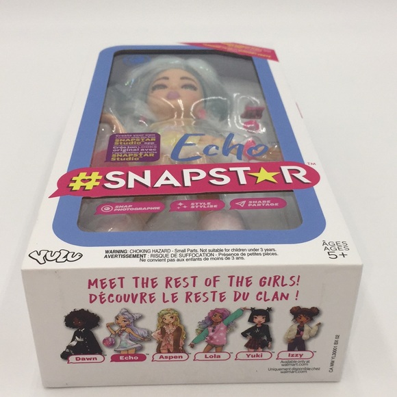 Snapstar Echo Fashion Doll Blue Hair Yellow Dress with Accessories - Picture 9 of 11